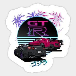 GTR Retro Vibe Rear Sticker